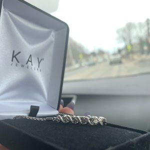Silver Kay jeweler bracelet worn once brand new